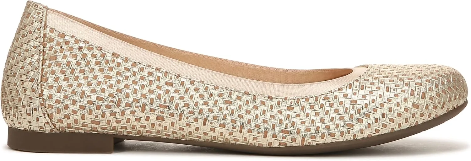 Vionic Women’s Ballet Flat Anita- Supportive Round Toe Dress Shoes That Include a Built-in Arch Support Insole That Corrects Pronation and Helps Heel Pain Relief, Plantar Fasciitis, Sizes 5-12