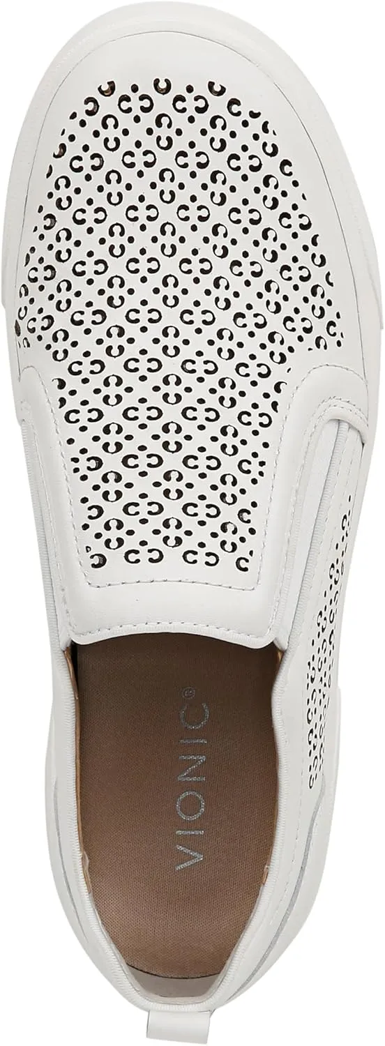 Vionic Women's Sneaker Kimmie Perf- Comfortable Slip Ons That Includes a Built-in Arch Support Insole That Helps Correct Pronation and Alleviate Heel Pain Caused by Plantar Fasciitis
