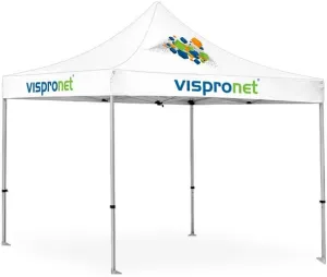 Vispronet 10x10 Pop Up Canopy Frame – 40lb Aluminum Tent Frame, Height Adjustable Hexagonal Legs, Max Clearance Height of 7ft, Perfect for Pop Up Tent, Tailgate Tent, Tent Canopy – Tent Frame Only