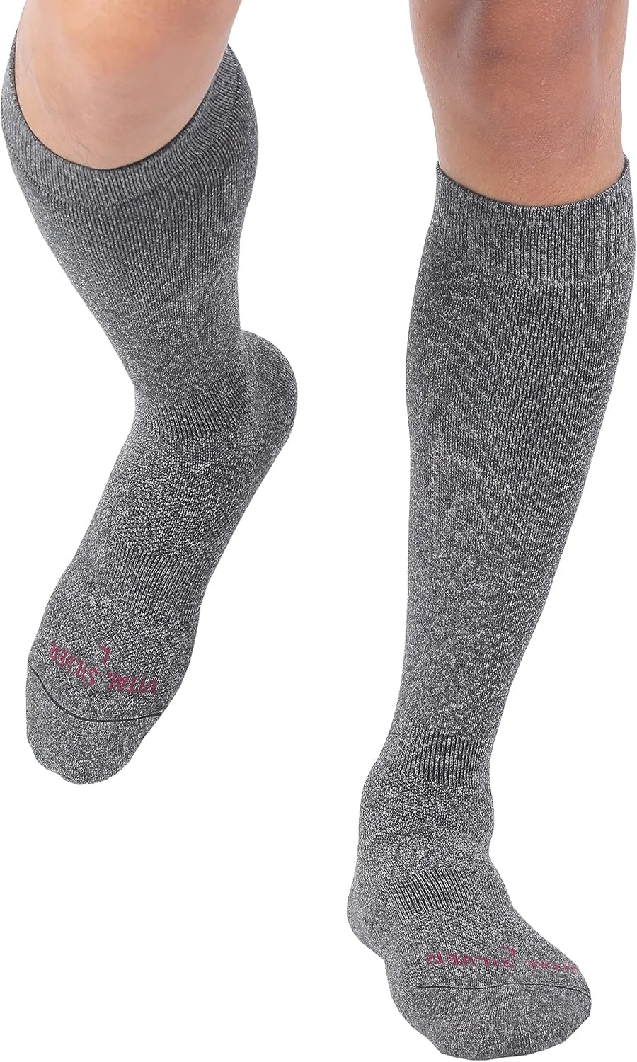 Vital Salveo- Merino Wool Hiking Knee Sock for Outdoor Enthusiasts, Charcoal, Dark Grey