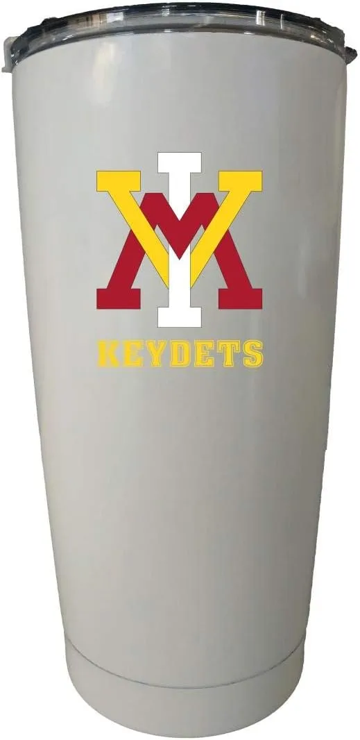 VMI Keydets 16 oz White Insulated Stainless Steel Tumbler White. Officially Licensed Collegiate Product