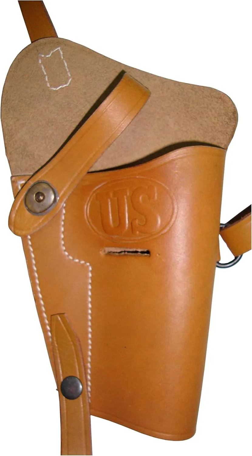 warreplica WWI WWII U.S. US M3 Leather Shoulder Holster/Colt 1911 .45 Shoulder Holster/S&W .38 Revolver Shoulder Holster /.45 ACP colt Holster – Reproduction