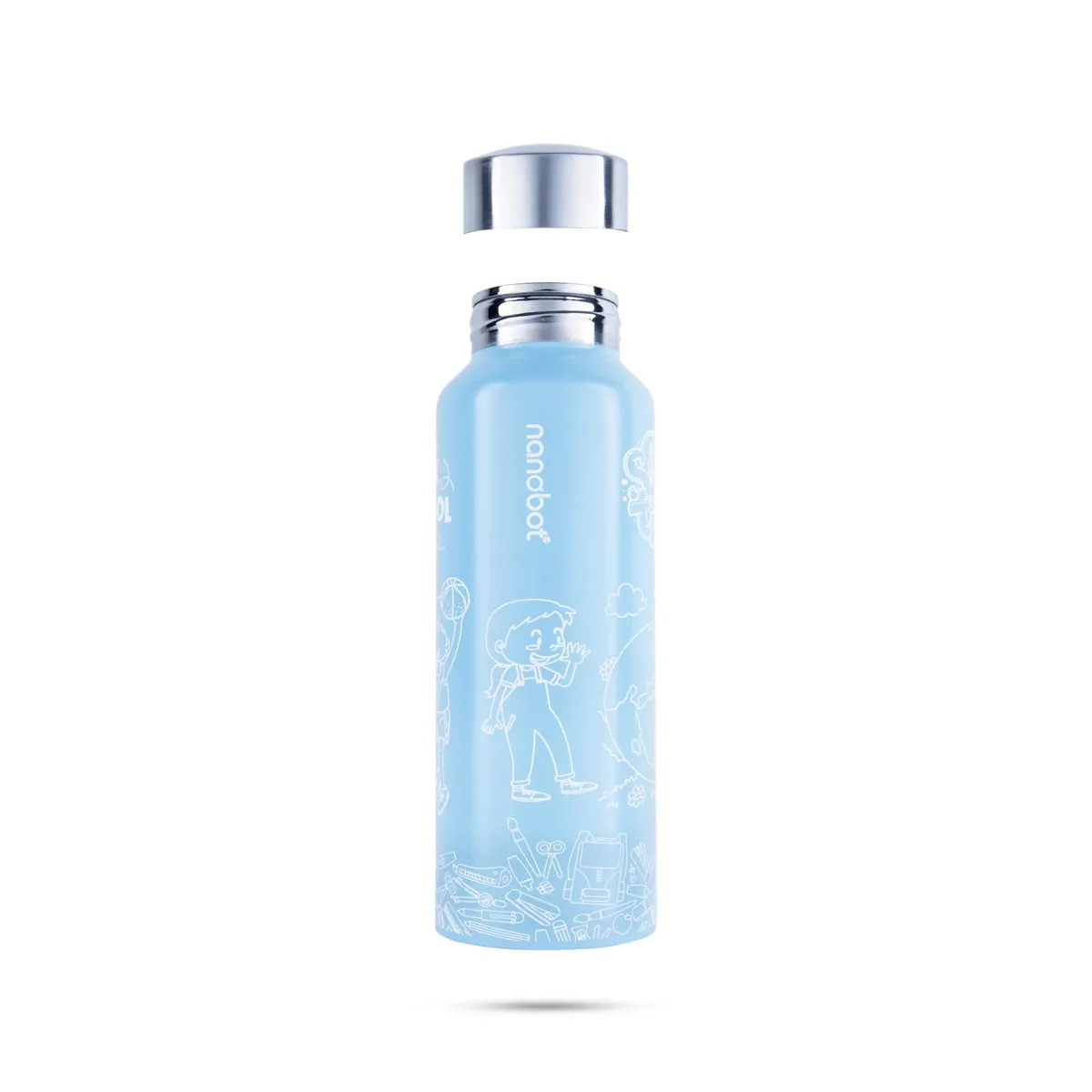 Water Bottle - 750 ml | Nero Colour Nanobot Water Bottle/ Drink Bottle for Office & School