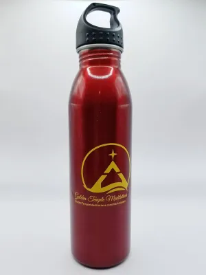 Water Bottle, Stainless Steel Sports Bottle-24 oz., Burgundy