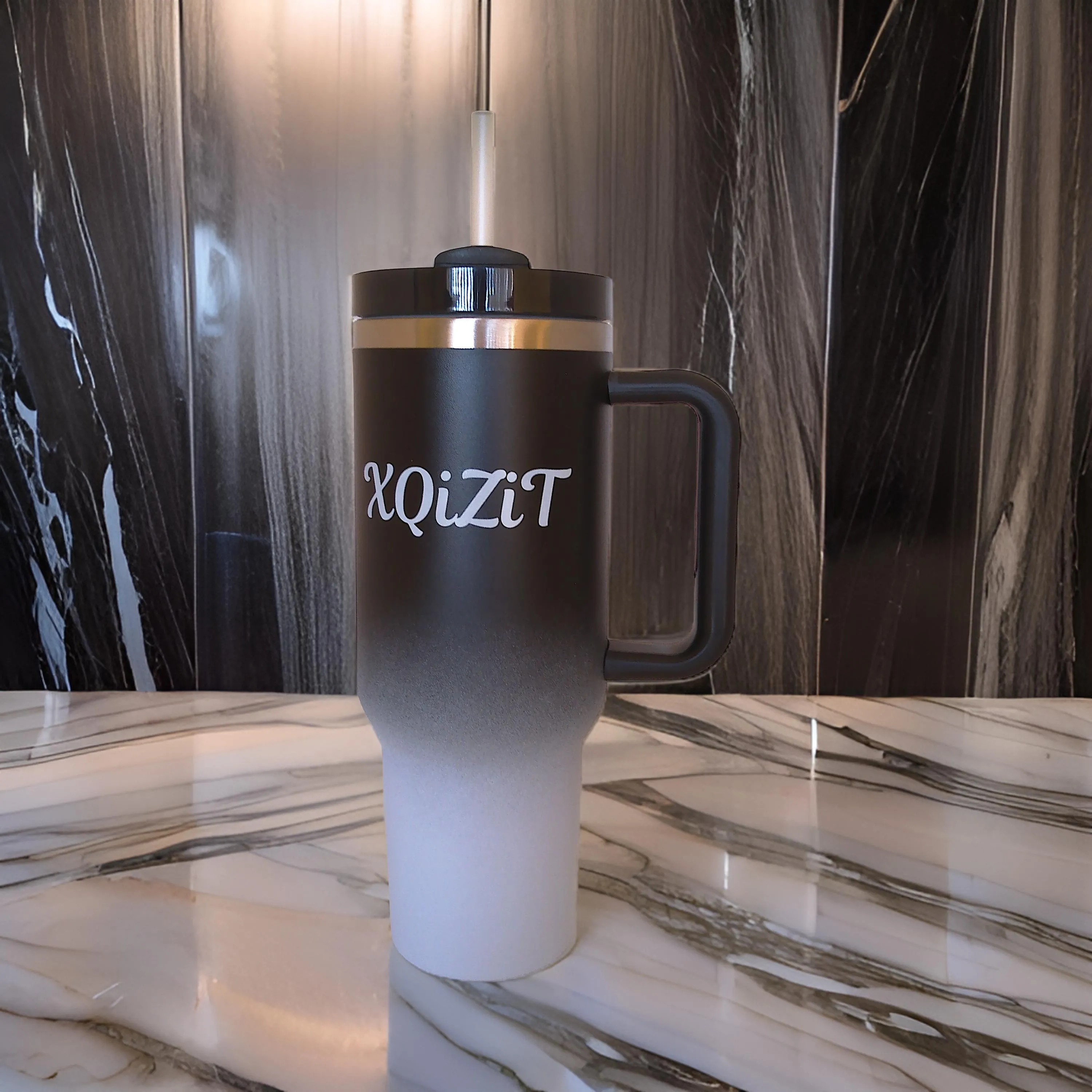 Water Bottle Tumbler, Stainless Steel Vacuum Insulated Tumbler with New Seal proof Lid and Straw for Water 40oz, Soda, Juice, Ice-Tea or Coffee
