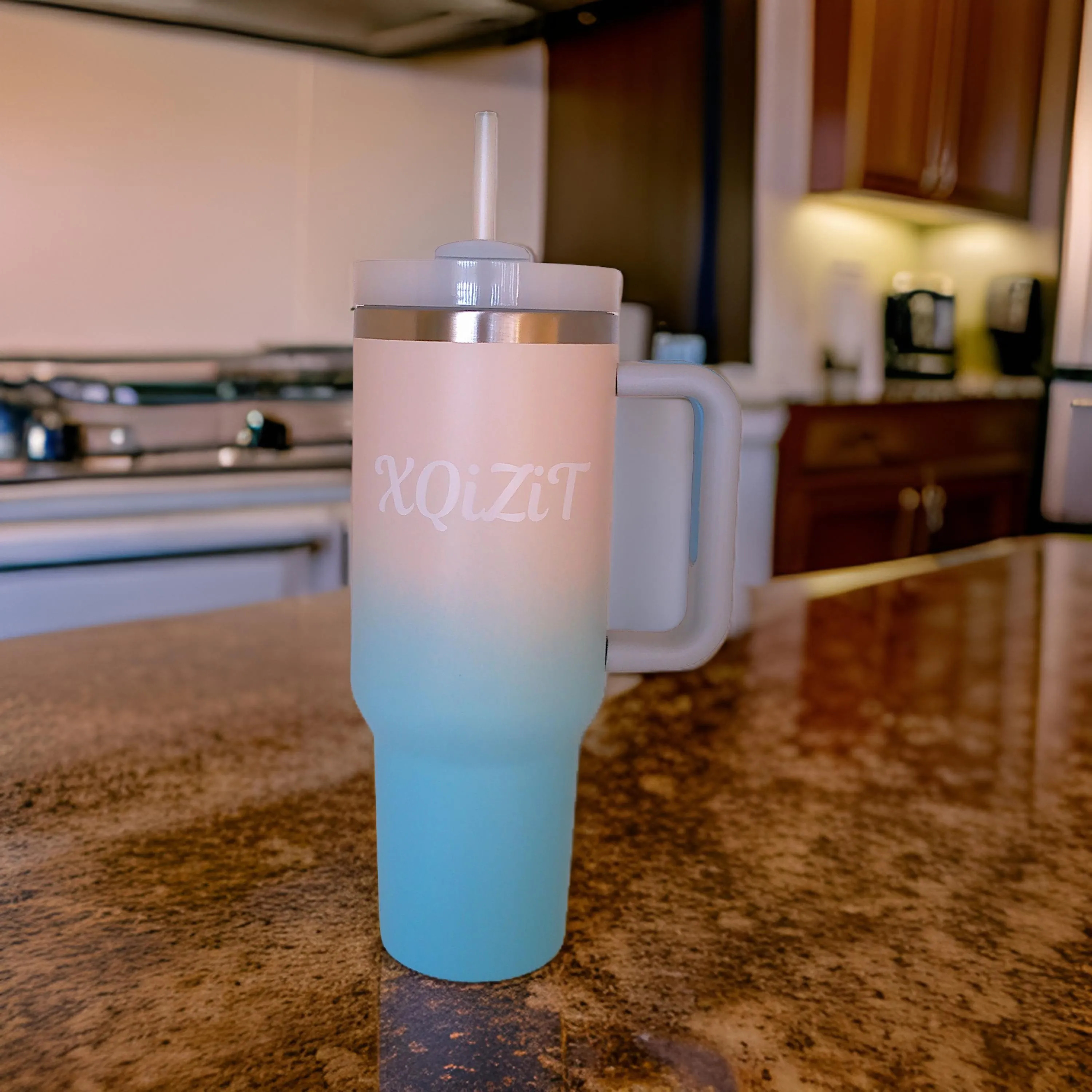 Water Bottle Tumbler, Stainless Steel Vacuum Insulated Tumbler with New Seal proof Lid and Straw for Water 40oz, Soda, Juice, Ice-Tea or Coffee