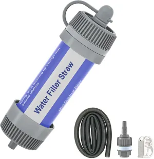 Water Filter Straw Water Filter Straw Outdoor Portable Water Purifier Survival Gear for Camping Hiking Backpacking Preparedness