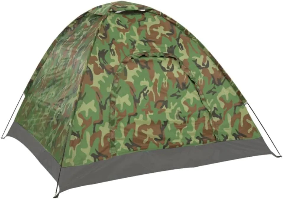Waterproof Lightweight Camping Tent Instant Tent for Outdoor Hiking 1 Person Camouflage Canopy Random
