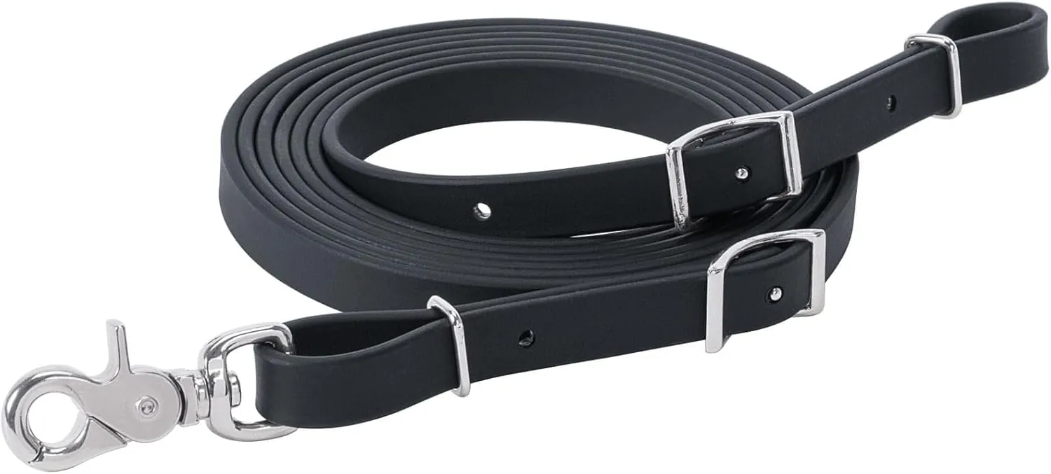 Weaver Leather Brahma Webb Trail Gear Trail Rein Black, 5/8" x 10'