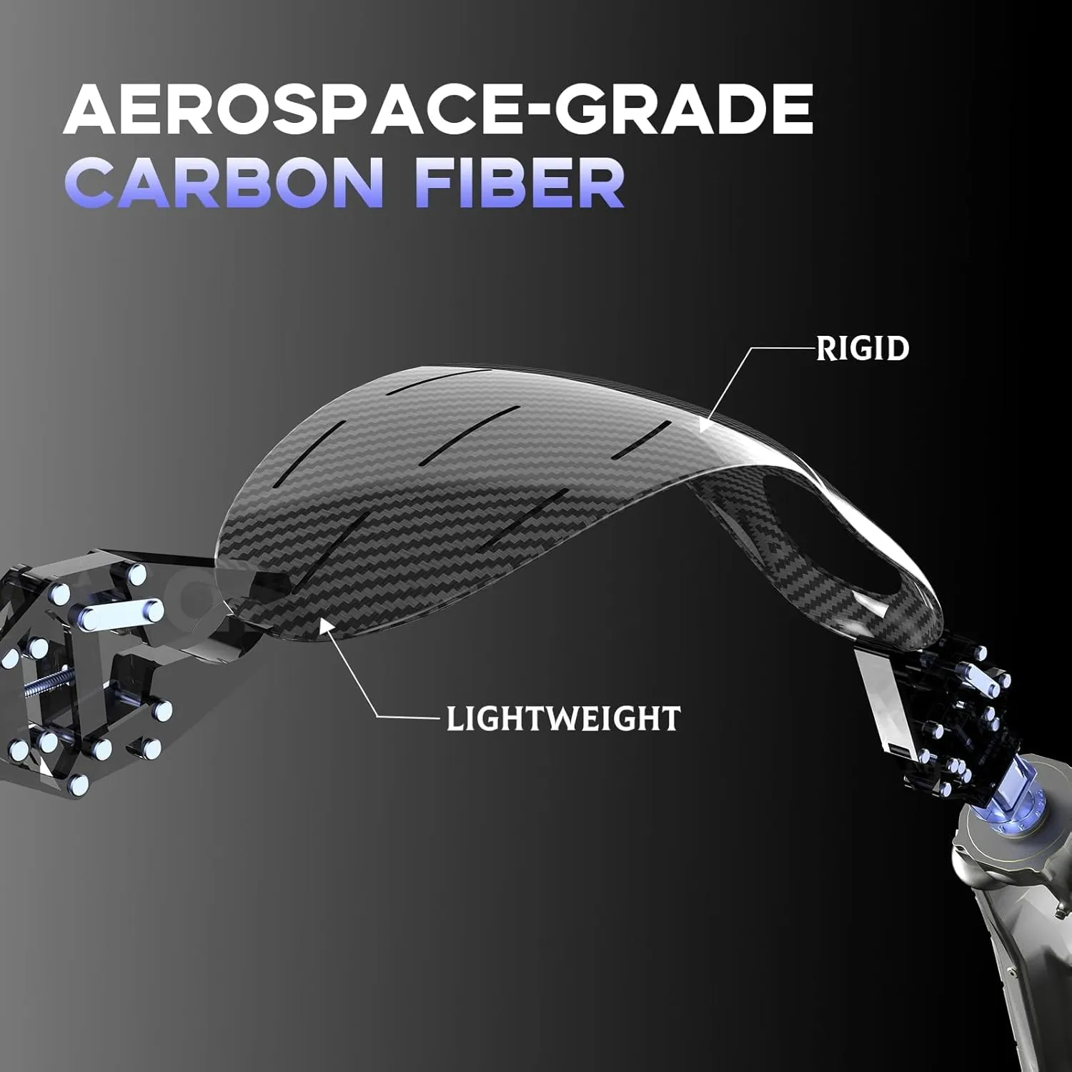 Welnove Carbon Fiber Sport Insoles with Arch Support, Shock Absorbing Orthotic Insoles for High Impact Sport- Increased Performance,Injury Protection- for Roomy Fit - 12.5-14 Men