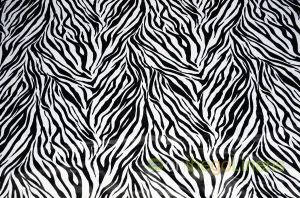 White Black Zebra Lamour Satin Table Runners | Zebra Table Runners for Events & Decor |