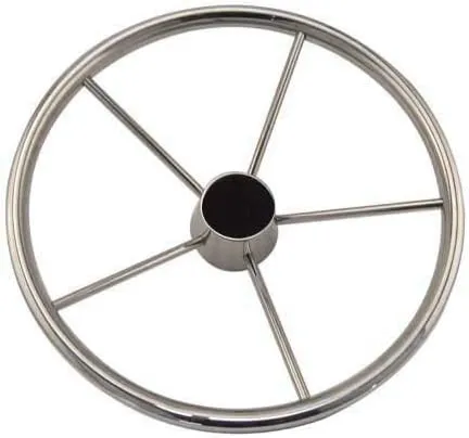White Water Stainless Steel 5-Spoke Destroyer Steering Wheel