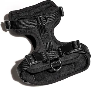 Wild One Dog Harness, The Original No-Pull, Pet Harness with 3 Leash Clips, Adjustable Soft Padded Vest, Comfortable, Stretchy, Size M, Black