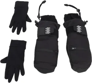Winter Gloves, 3D Fit Rainproof Aramid Fiber Ski Gloves for Men for Hiking