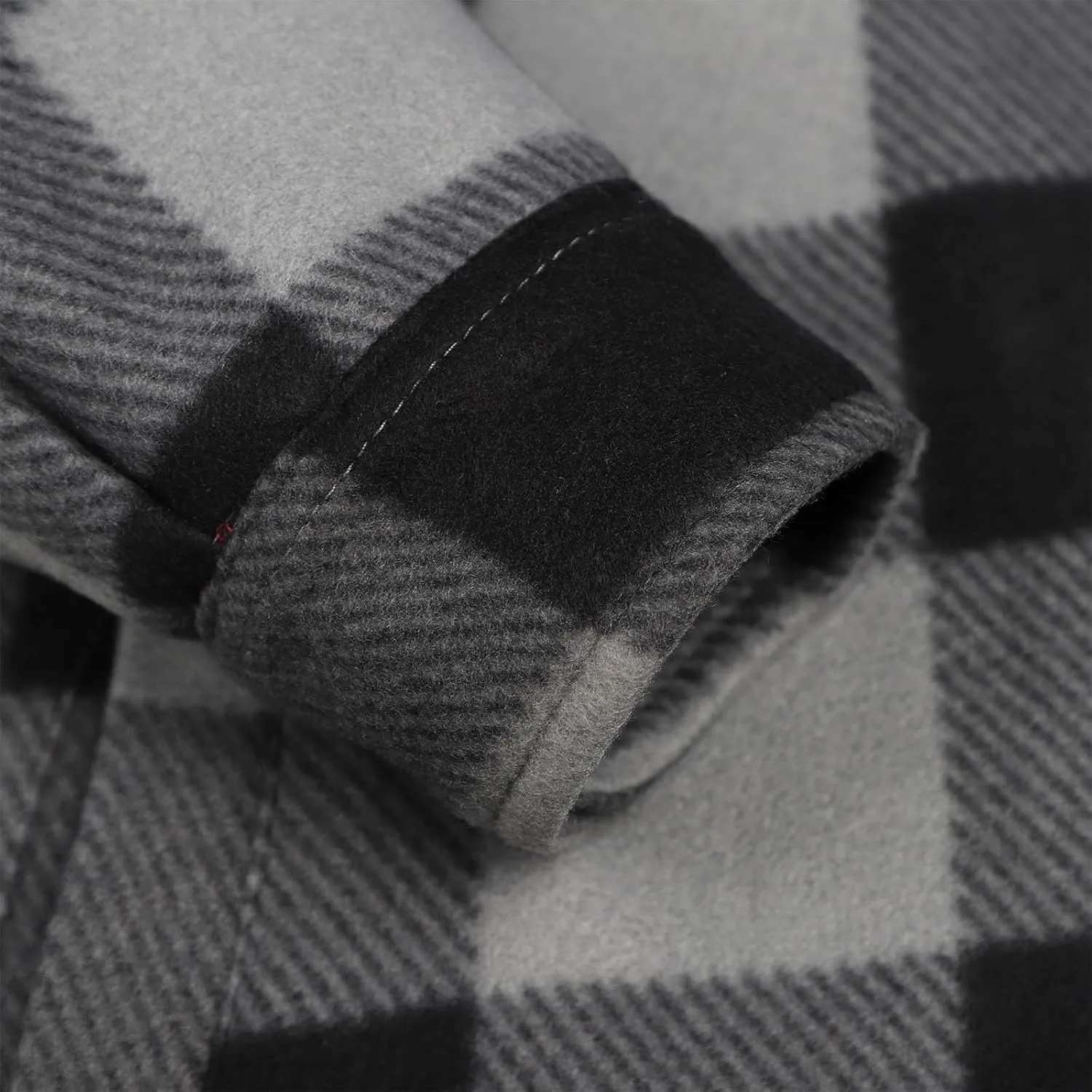 Winter Heavy Warm Sherpa Lined Fleece Plaid Flannel Jacket Men Plus Size S-5XL Big&Tall Mens Coat