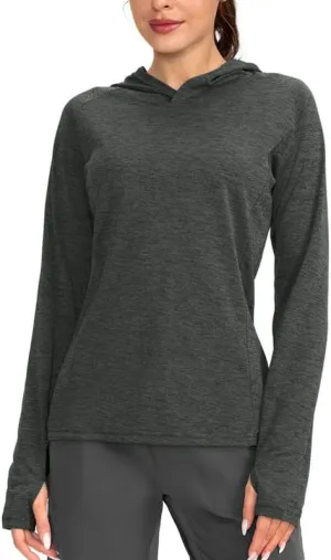 Women's UPF 50  Sun Protection Shirt Long Sleeve Lightweight Hoodie UV Shirts for Women Hiking Fishing Outdoor