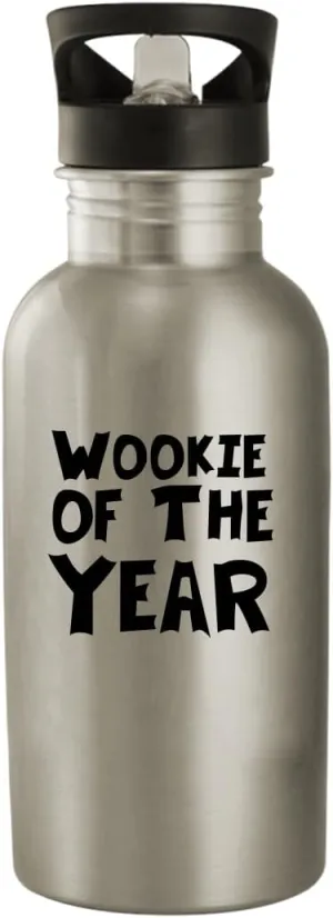 Wookie Of The Year - Stainless Steel 20oz Water Bottle, Silver, NEWUS-C-07-24-05-002778-04-65-18-20