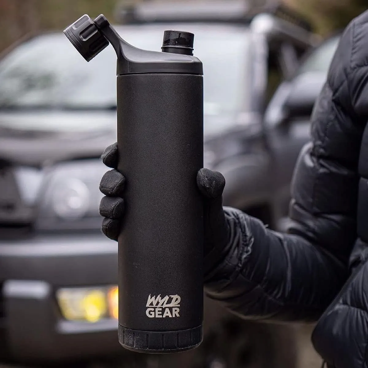 WYLD Gear Mag Series 34 oz. Stainless Steel Water Bottle - Matte Black
