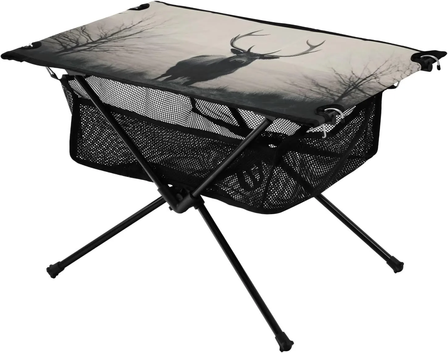 xigua Highland Cattle Folding Camping Table,Portable Camp Table with Carry Bag Beach Table Folding Table for Picnic, Camp,Party,Travel226