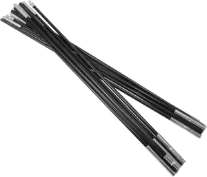 Yardwe 1 Set Fiberglass Tent Poles Shock Cord Replacement Carbon Fiber Tent Riser for Camping