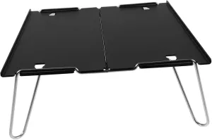 Yardwe Combination Table Outdoor 1pc Aluminum Folding Table Easy to Carry Storage for Camping Tea Time