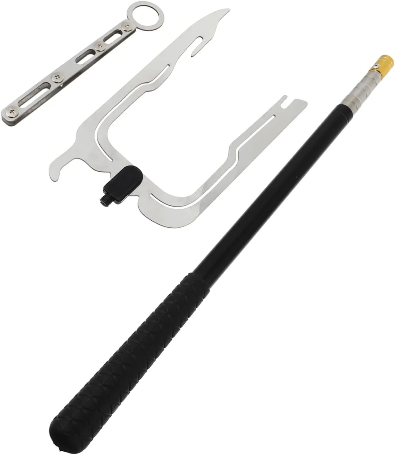 YARNOW Boat Hook Docking Poles Multi Dock Hook Boat Clips Extension Pole Telescoping Motor Rope Boat Line Hook