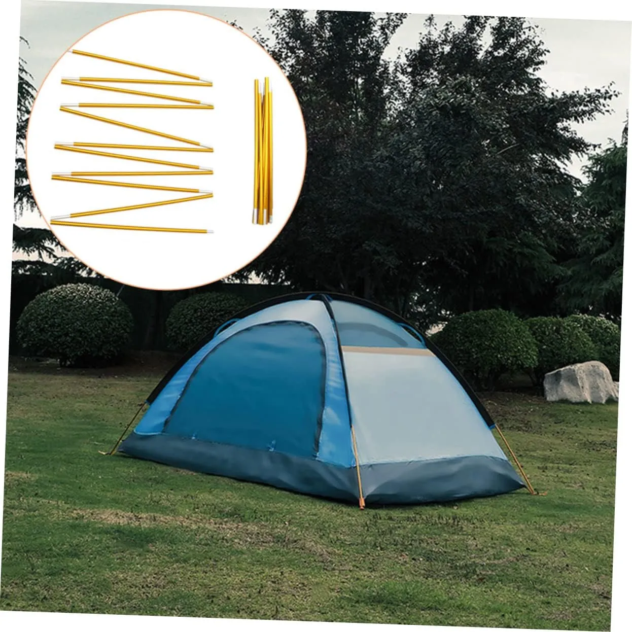 YARNOW Tent Rods Lightweight Canopy Poles for Outdoor Camping Durable Tent Accessory and Tarp up