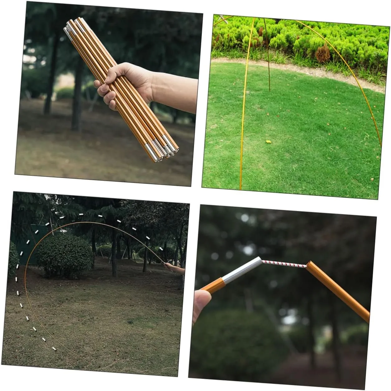 YARNOW Tent Rods Lightweight Canopy Poles for Outdoor Camping Durable Tent Accessory and Tarp up