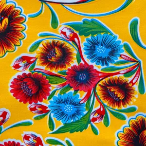 Yellow Bloom Oilcloth Table Cover- Rectangle