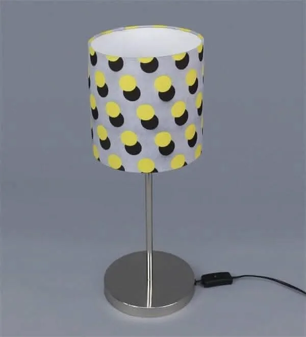 Yellow Polka Lamp