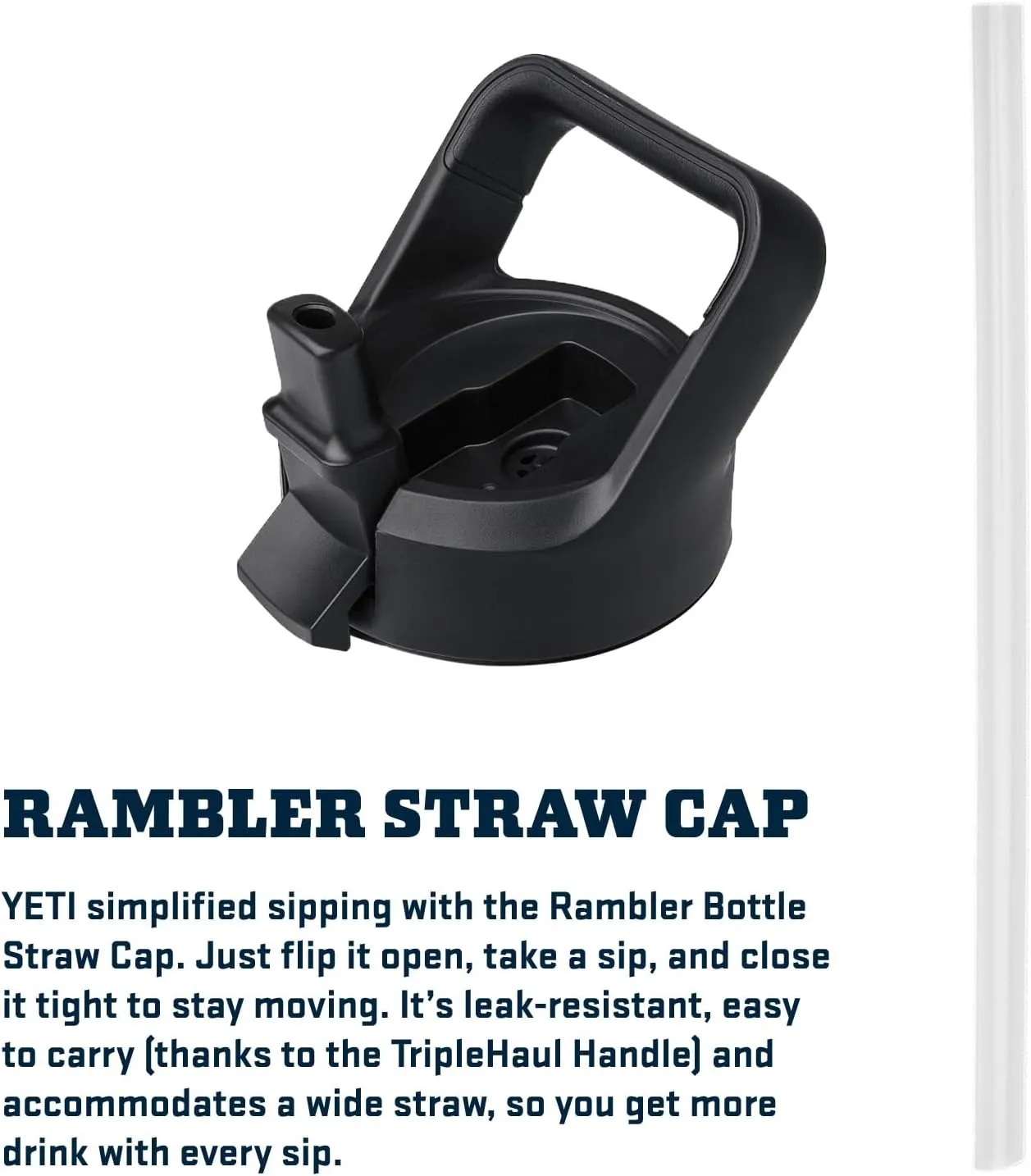 YETI Rambler 18 oz Bottle, Vacuum Insulated, Stainless Steel with Color Matching Straw Cap, Cape Taupe