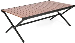 YIORYO Camping Table, Fold up Lightweight Camping Table, Portable Roll up Aluminum Table with Carry Bag for Picnic, Cooking, Camping, Beach, Festival (Gray : B)