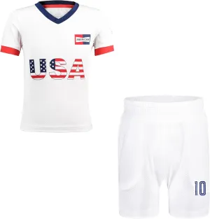 Youth Soccer Jersey Boys Girls- Breathable Lightweight Football Training Shirt for Kids (Infant-Youth Sizes)