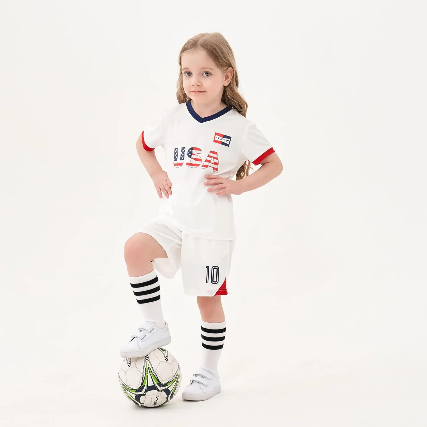 Youth Soccer Jersey Boys Girls- Breathable Lightweight Football Training Shirt for Kids (Infant-Youth Sizes)