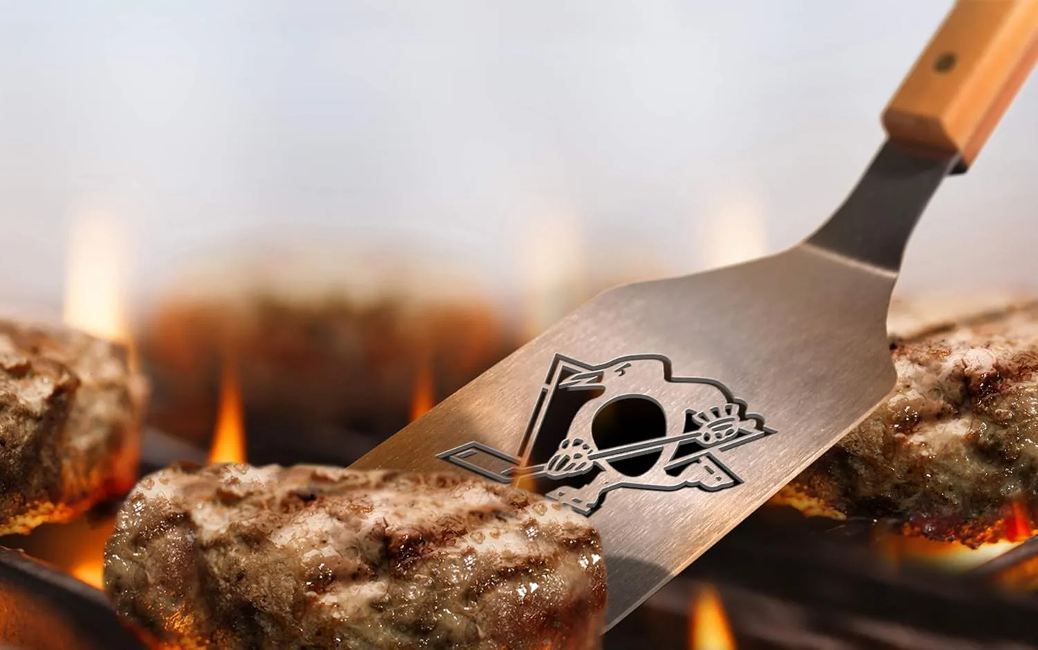 YouTheFan NHL Classic Series Sportula: 18'' Stainless Steel Laser-Cut Logo Spatula