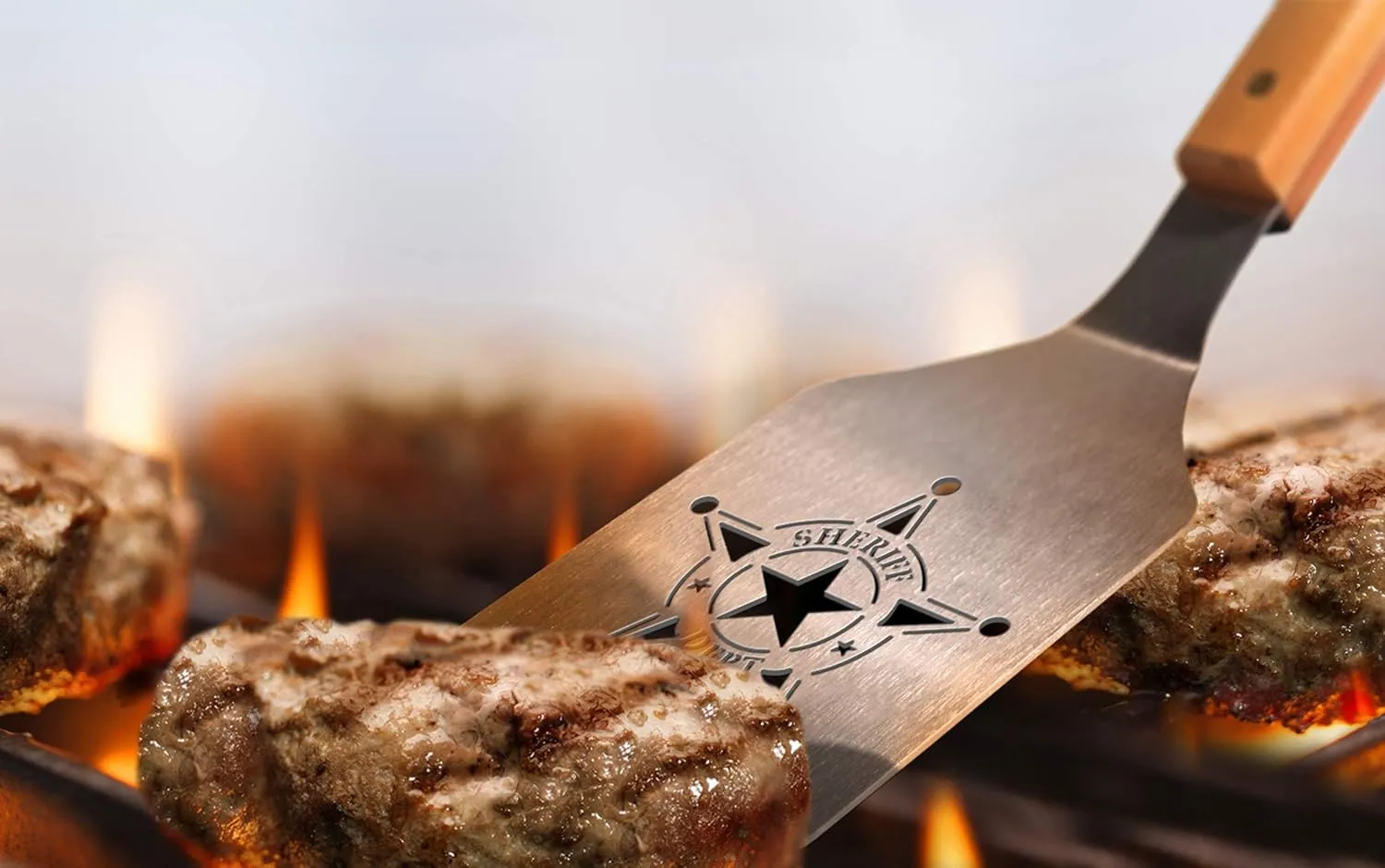 YouTheFan Universal Classic Series Sportula Stainless Steel Grilling Spatula