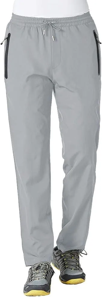 YSENTO Mens Track Pants Quick Dry Lightweight Joggers Athletic Hiking Pants Zipper Pockets