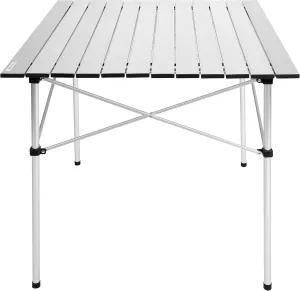 YSSOA Aluminum Folding Table for Camping, Camp Table for Picnic, Beach Table for Sand Foldable, Lightweight, Carry Bag Included