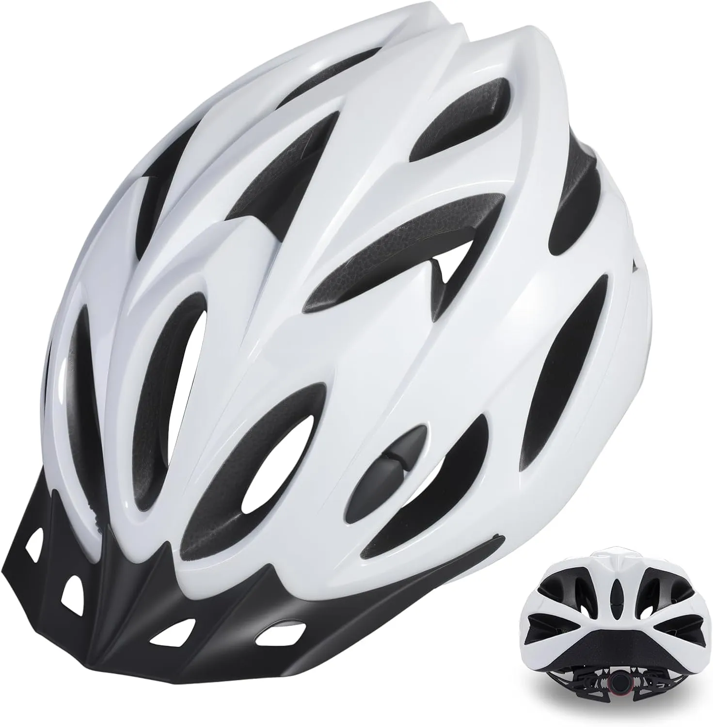 Zacro Bike Helmet Adult Men Women - CPSC Safety Certified Lightweight Bicycle Helmet with Detachable Sun Visor, Mountain Bike Helmet Suitable for Men Women Adults Youth