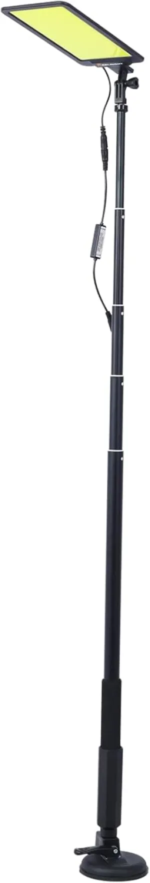 ZeHuoGe LED Camping Light, 12V 10000 Lumen Super Bright Portable Outdoor Lights with Telescoping Pole Suction Cup Magnetic Base, Flood Lamp for Outdoors Camp, Fishing, Picnic, BBQ, Power Failure
