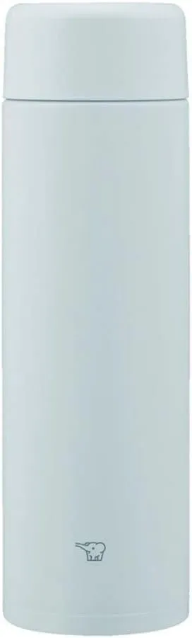 Zojirushi SM-GA60-HL Water Bottle, Seamless Stopper, Large Capacity, 20.3 fl oz (600 ml), Screw, Stainless Steel Mug, Ice Gray, Integrated Washer, Easy to Clean, 2 Pieces Only