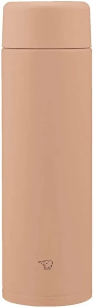 Zojirushi SM-GA60-TM Water Bottle, Seamless Water Bottle, Large Capacity, 20.3 fl oz (600 ml), Screw, Stainless Steel Mug, Pail Taupe, Integrated Washer, Easy to Clean, 2 Pieces Only