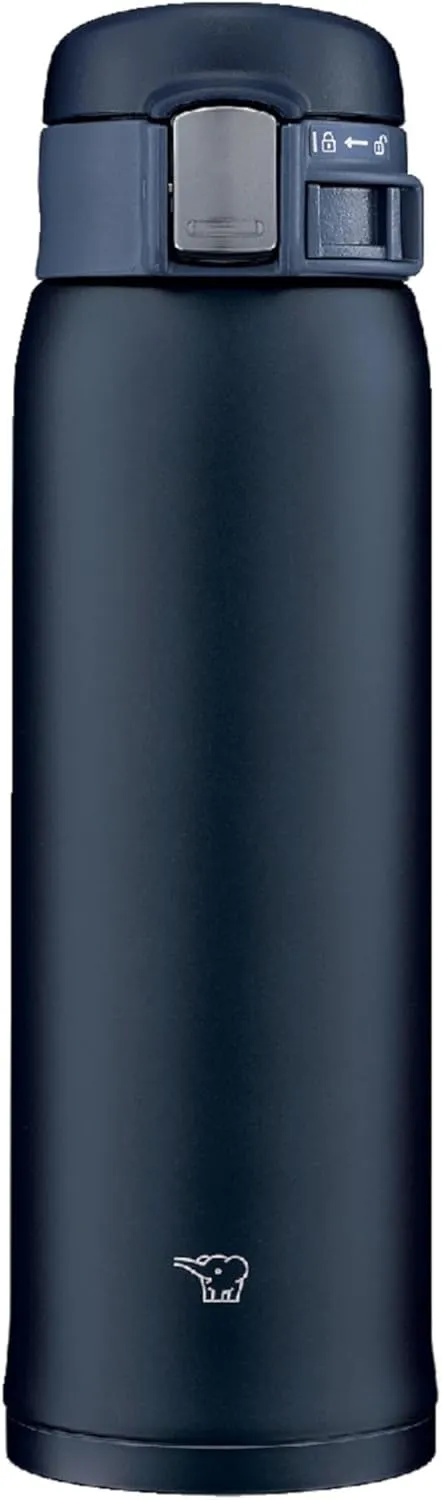 Zojirushi (ZOJIRUSHI) Water bottle direct drinking [One-touch open] Stainless steel mug 480ml Navy SM-SF48-AD