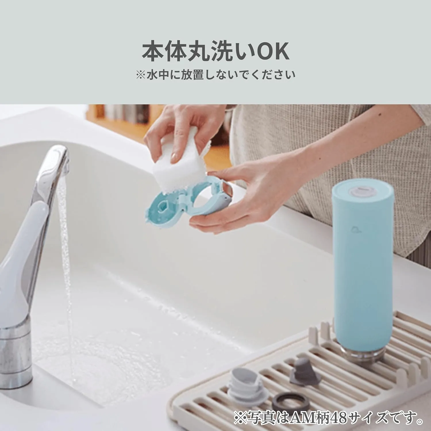 Zojirushi (ZOJIRUSHI) Water bottle direct drinking [One-touch open] Stainless steel mug 480ml Navy SM-SF48-AD